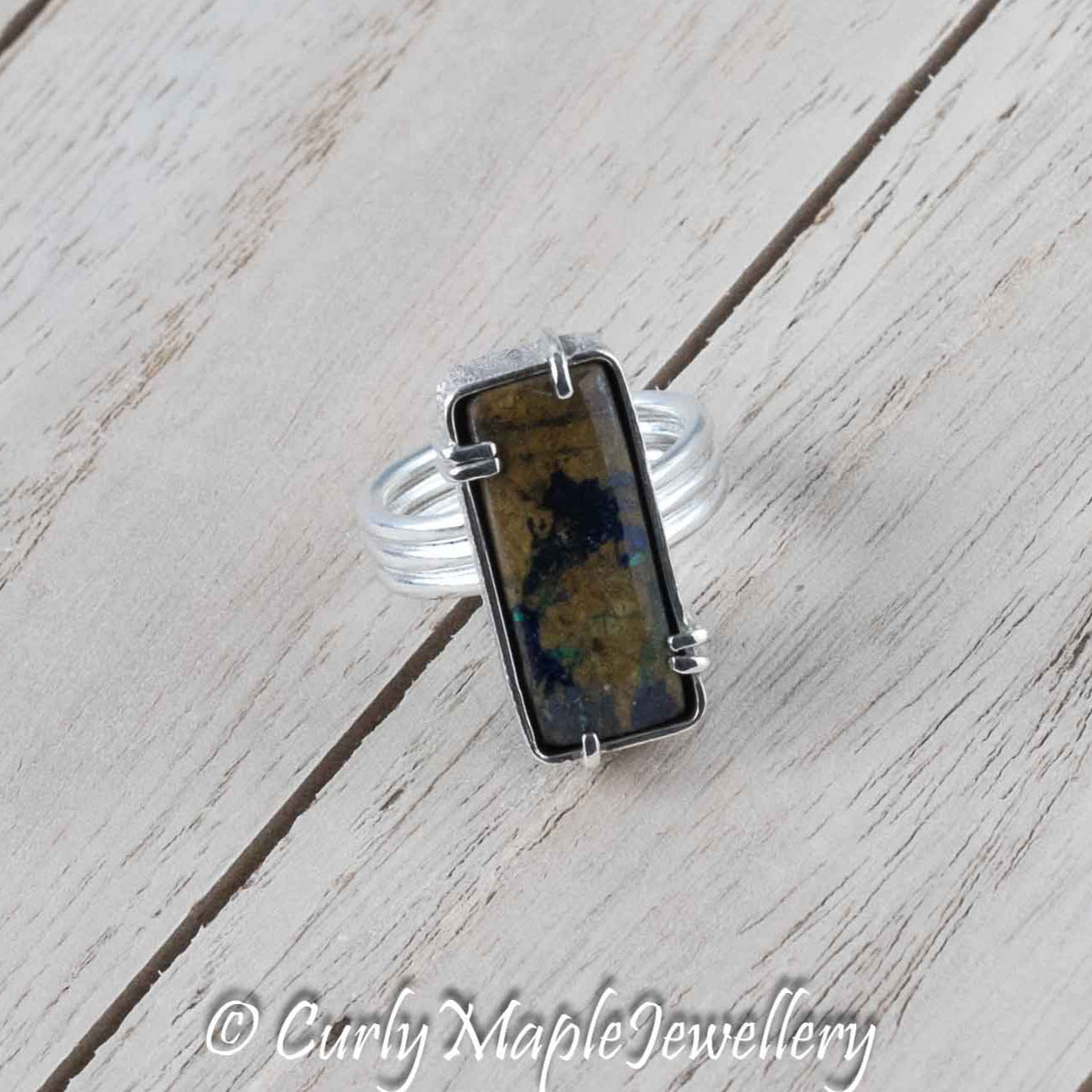 Azurite Statement Ring