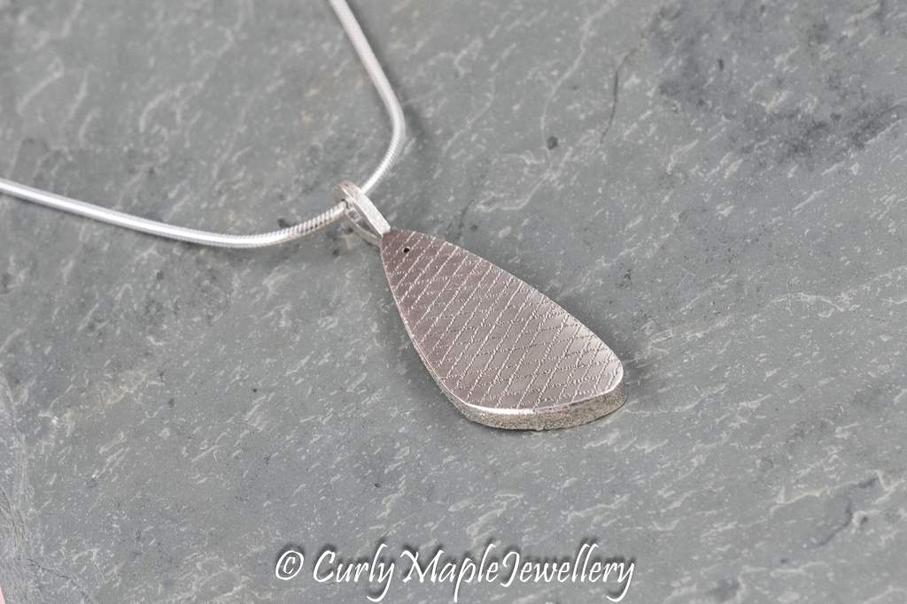 Bojagi Freeform Silver Pendant