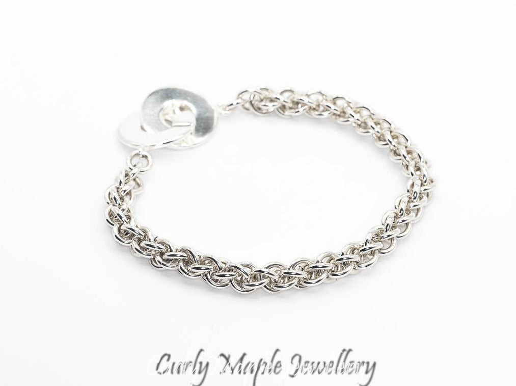 Silver Jens Pind Chainmaille Bracelet
