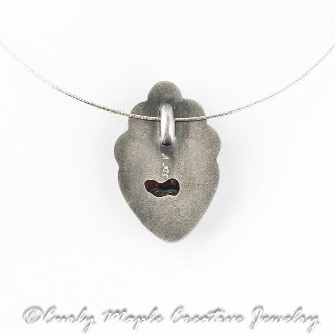 Kokoshnik Agate Silver Necklace backside