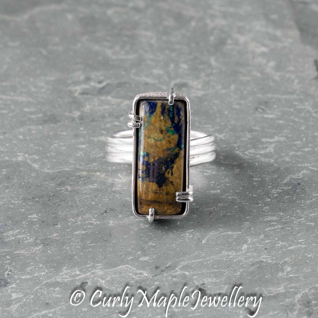 Azurite Statement Ring